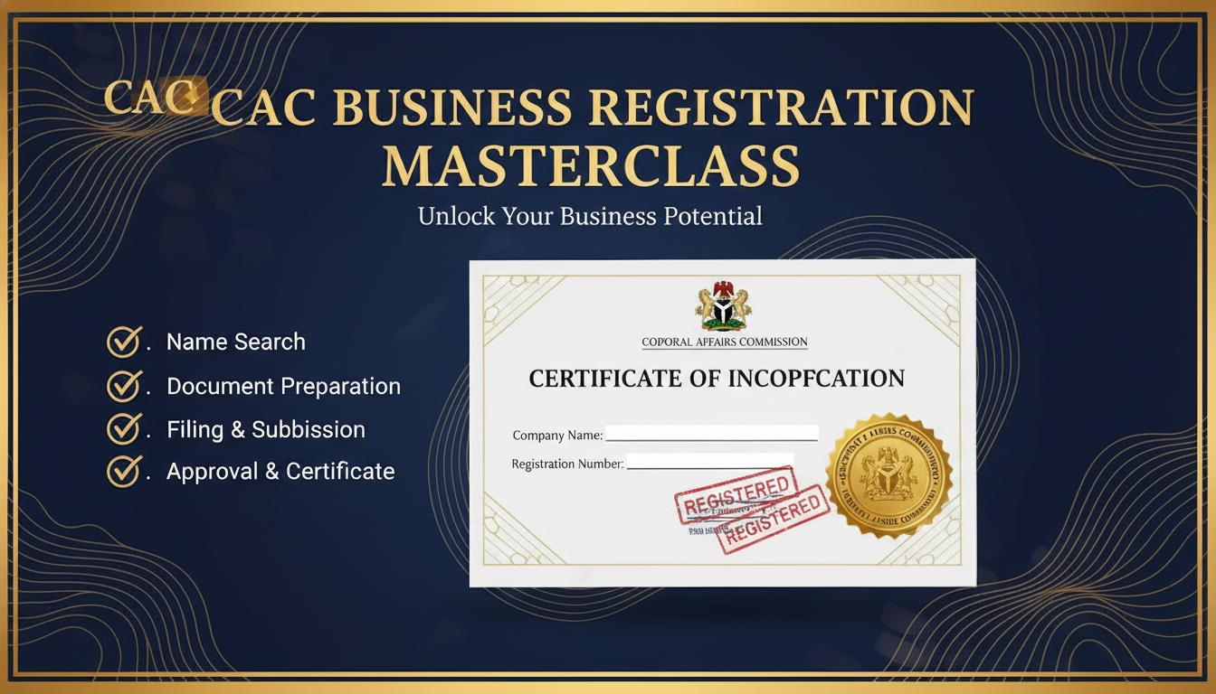 CAC Registration Masterclass: Register Your Business in 7 Days